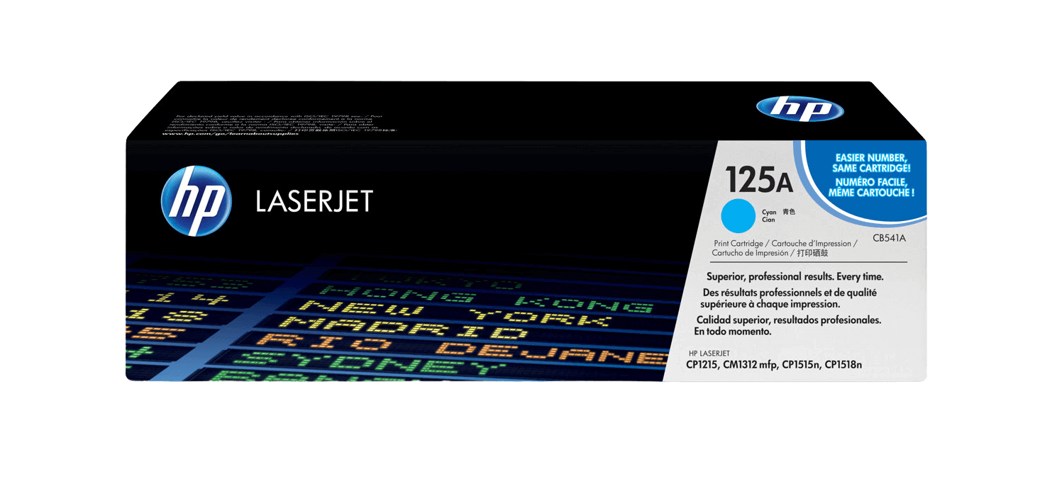 HP 125A cyan original toner 1400 sidor (CB541A)