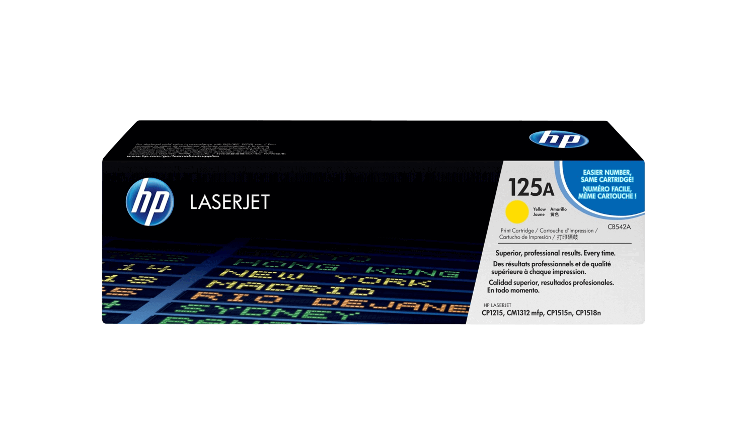 HP 125A gul original toner 1400 sidor (CB542A)
