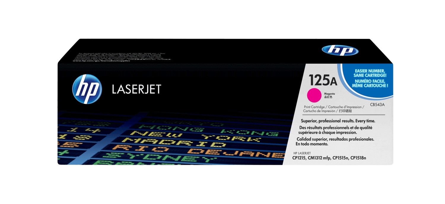 HP 125A magenta original toner 1400 sidor (CB543A)