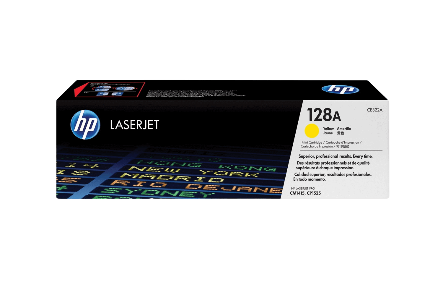 HP 128A gul original toner 1300 sidor (CE322A)