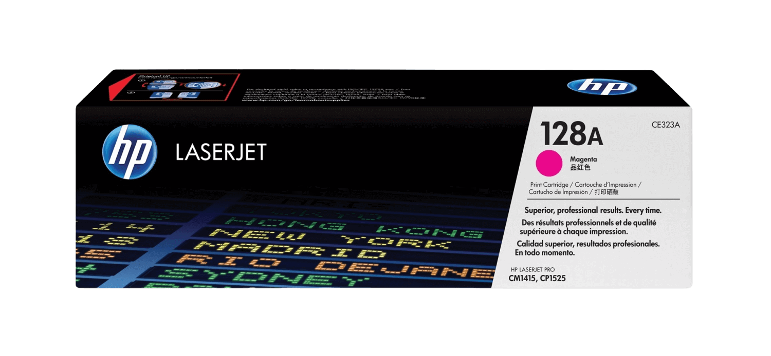 HP 128A magenta original toner 1300 sidor (CE323A)