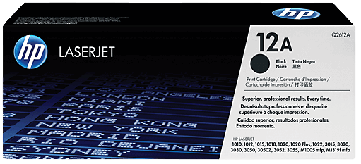 HP 12A svart original toner 2000 sidor (Q2612A)