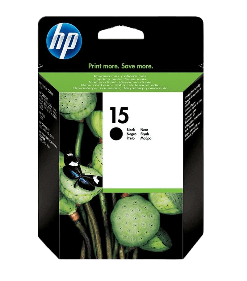 HP 15 svart original bläckpatron 400 sidor (C6615DE)