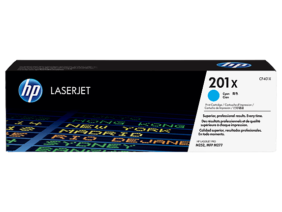 HP 201X XL cyan original toner 2300 sidor (CF401X)