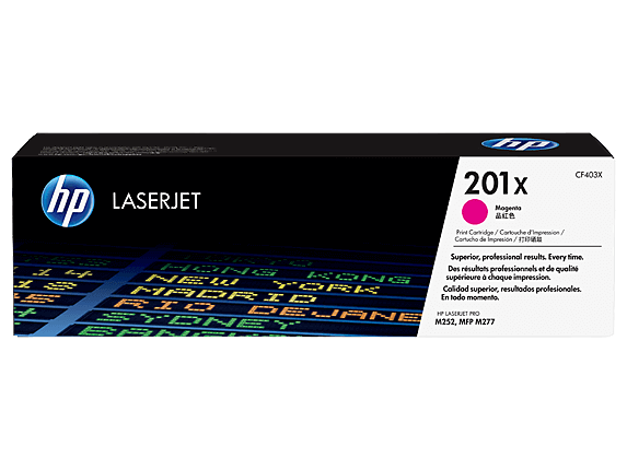 HP 201X XL magenta original toner 2300 sidor (CF403X)