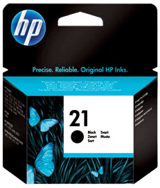 HP 21 svart original bläckpatron 5 ml. (C9351AE)