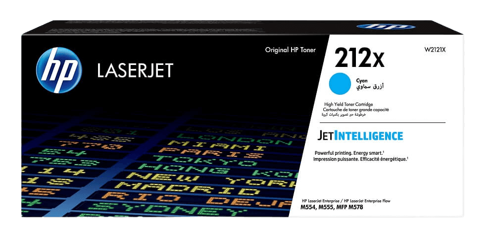 HP 212X XL cyan original toner 10000 sidor (W2121X)