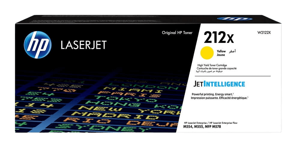HP 212X XL gul original toner 10000 sidor (W2122X)