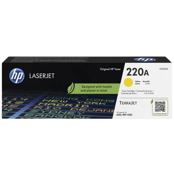 HP 220A gul original toner 1800 sidor (W2202A)