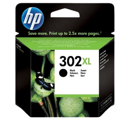 HP 302XL svart original bläckpatron 8,5 ml. (F6U68AE)