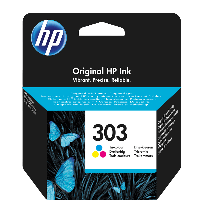 HP 303 CMY original bläckpatron 4 ml. (T6N01AE)
