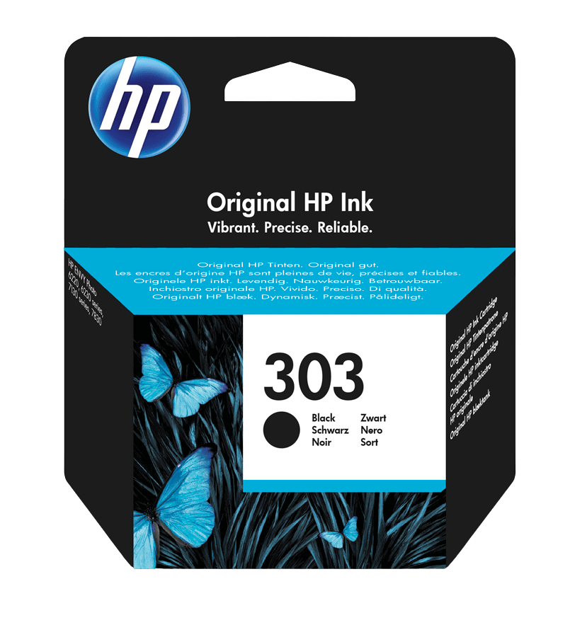 HP 303 svart original bläckpatron 4 ml. (T6N02AE)