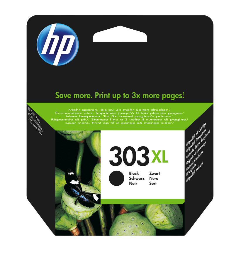 HP 303XL svart original bläckpatron 12 ml. (T6N04AE)