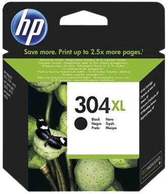 HP 304 XL svart original bläckpatron 6 ml. (N9K08AE)