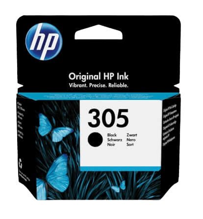 HP 305 svart original bläckpatron 3,5 ml. (3YM61AE)