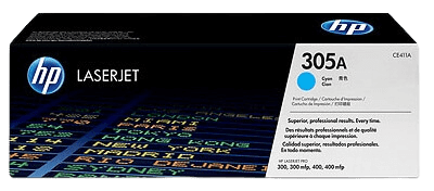 HP 305A cyan original toner 2600 sidor (CE411A)