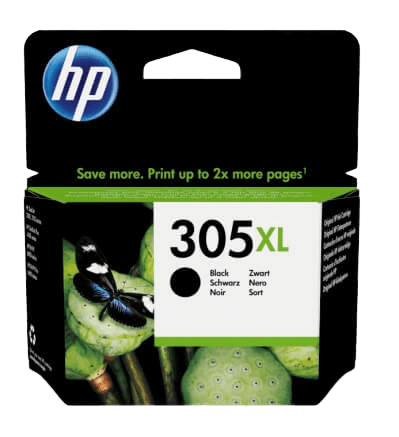 HP 305XL svart original bläckpatron 6,5 ml. (3YM62AE)