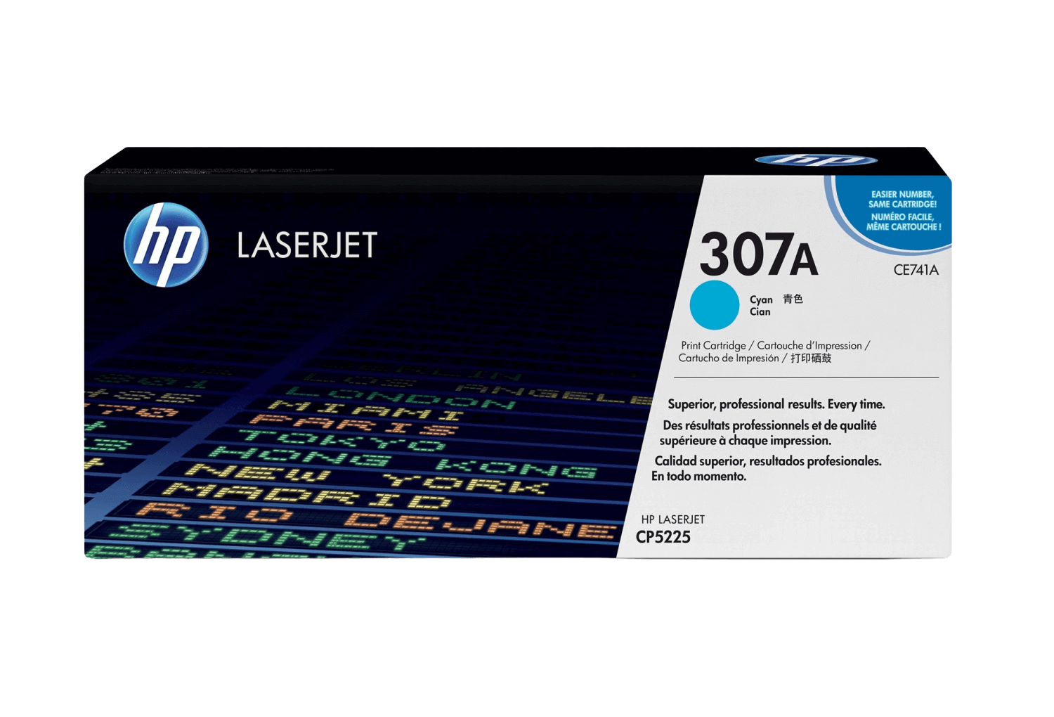 HP 307A cyan original toner 7300 sidor (CE741A)