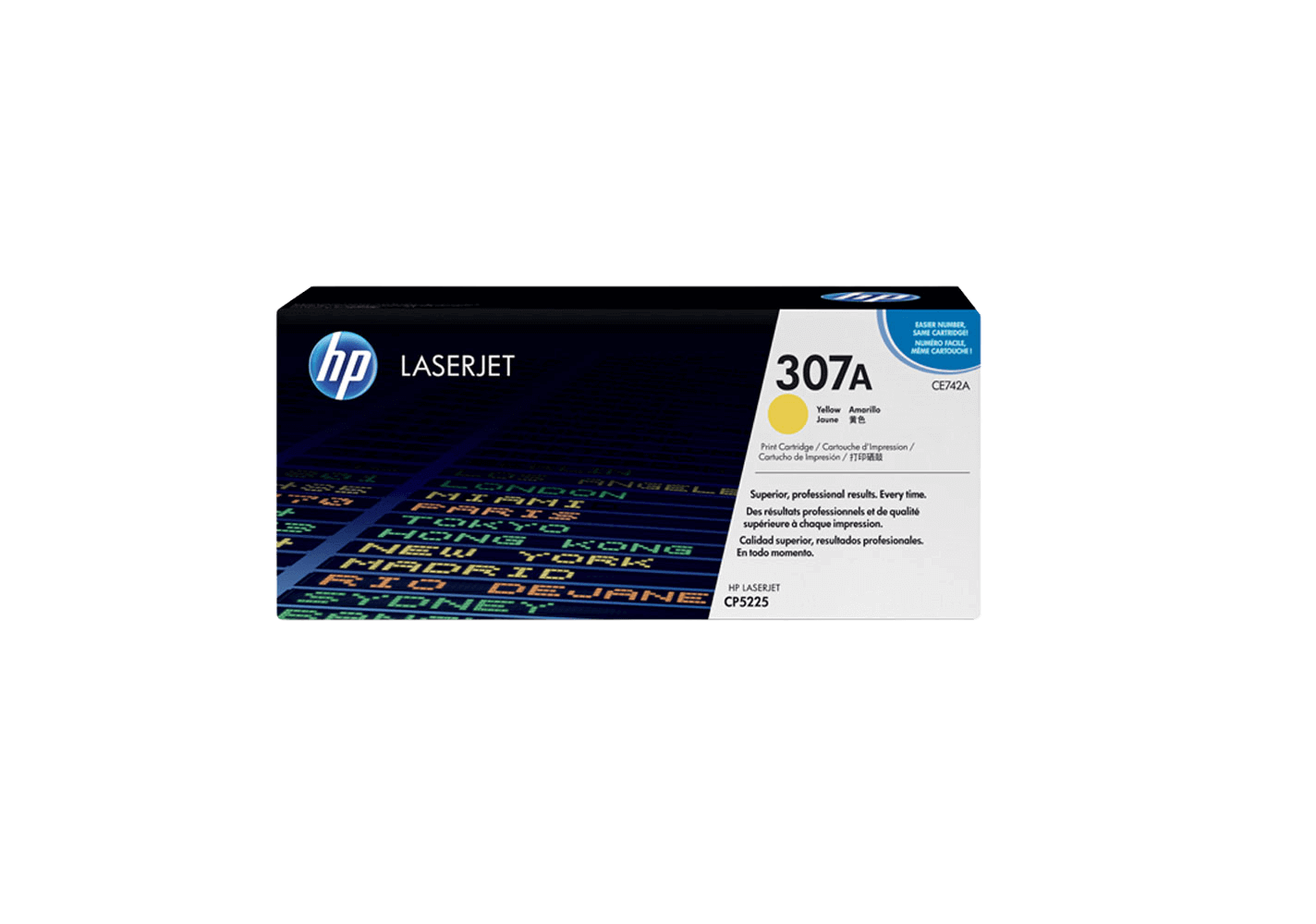 HP 307A gul original toner 7300 sidor (CE742A)