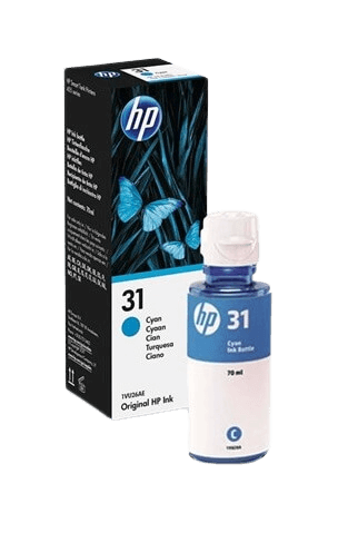 HP 31 cyan original bläck refill 8000 sidor (1VU26AE)