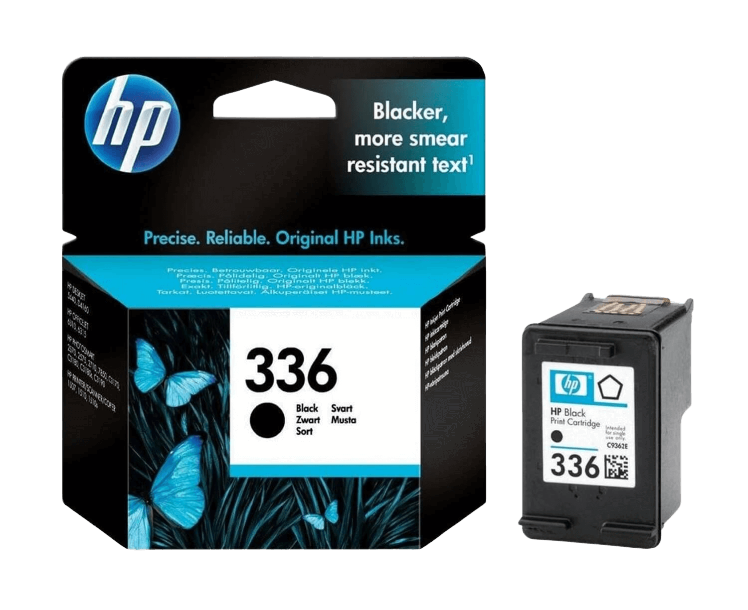 HP 336 svart original bläckpatron 5 ml. (C9362EE)