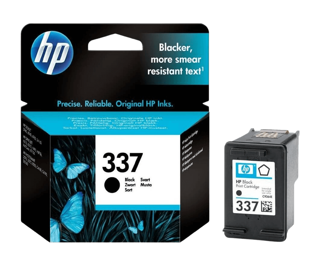 HP 337 svart original bläckpatron 12 ml. (C9364EE)