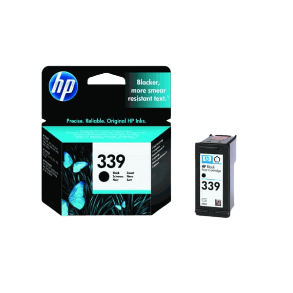 HP 339 svart original bläckpatron 21 ml. (C8767EE)