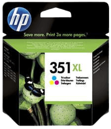 HP 351 XL 3 färger i en original bläckpatron 14 ml. (CB338EE)