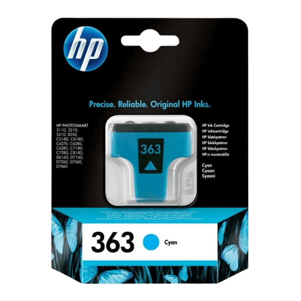 HP 363 cyan original bläckpatron 4 ml. (C8771EE)