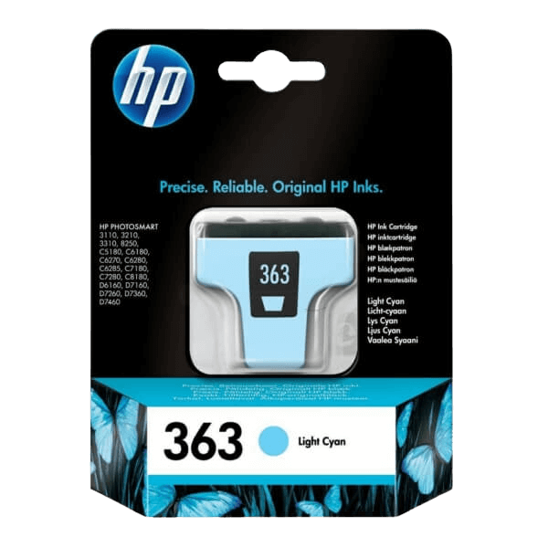 HP 363 ljus cyan original bläckpatron 4 ml. (C8774EE)