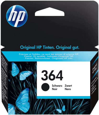 HP 364 svart original bläckpatron 6 ml. (CB316EE)