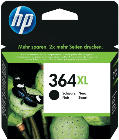 HP 364XL svart original bläckpatron 18 ml. (CN684EE)