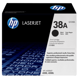 HP 38A svart original toner 12000 sidor (Q1338A)