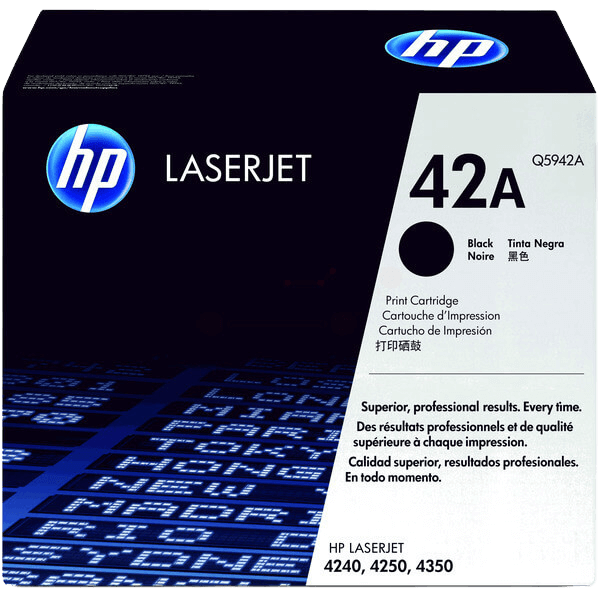 HP 42A svart original toner 10000 sidor (Q5942A)