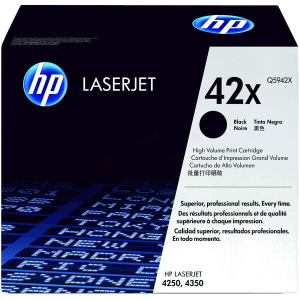 HP 42X XL svart original toner 23000 sidor (Q5942X)