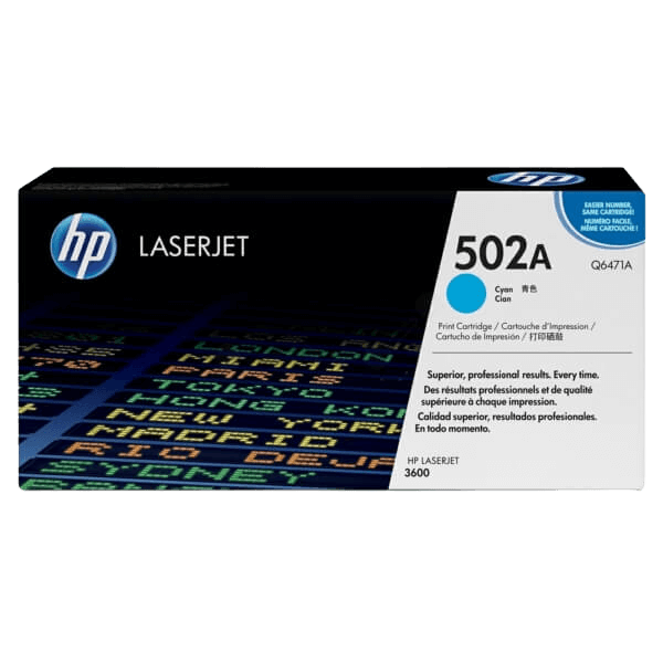 HP 502A cyan original toner 4000 sidor (Q6471A)