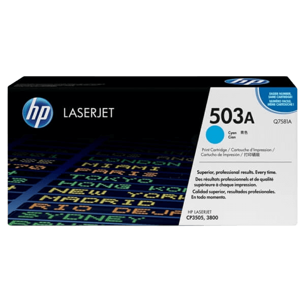 HP 503A cyan original toner 6000 sidor (Q7581A)