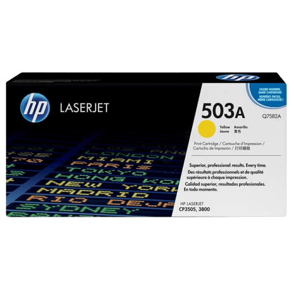 HP 503A gul original toner 6000 sidor (Q7582A)