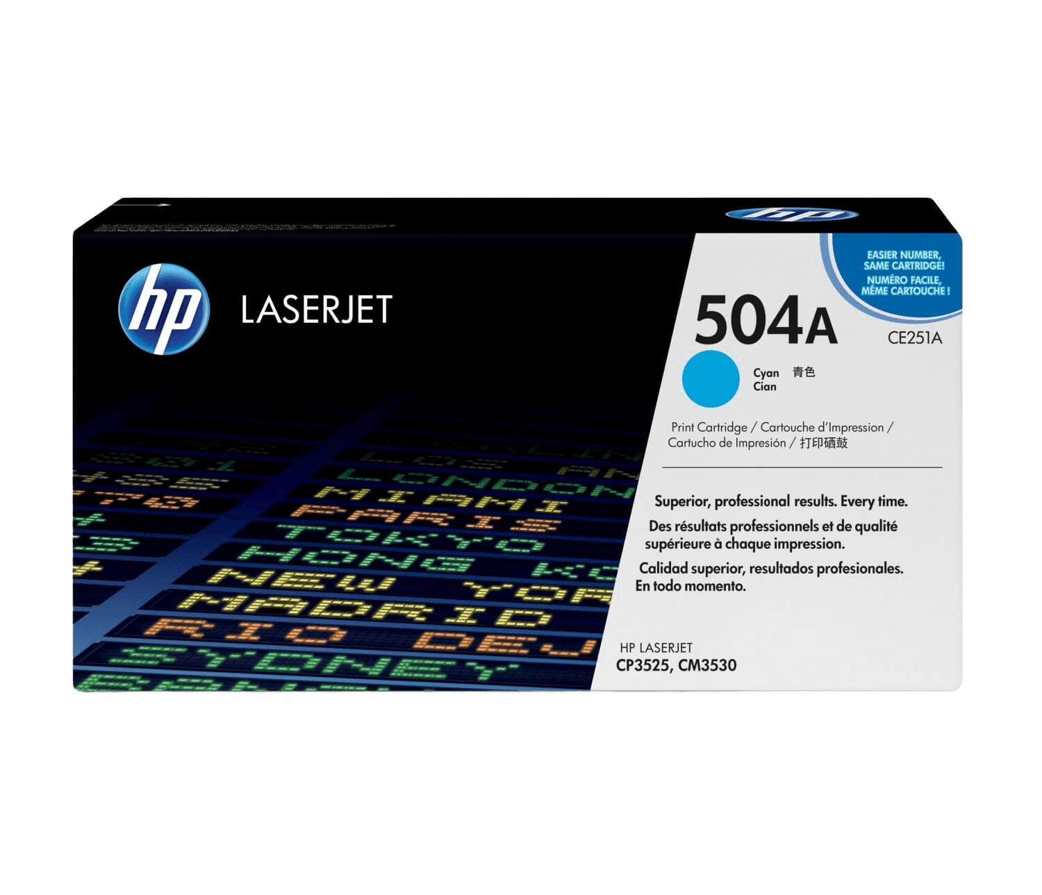 HP 504A cyan original toner 7000 sidor (CE251A)