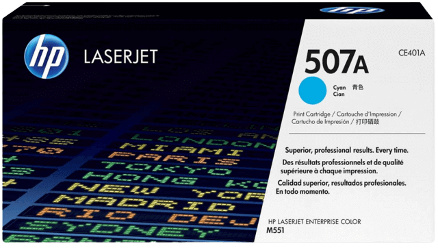 HP 507A cyan original toner 6000 sidor (CE401A)