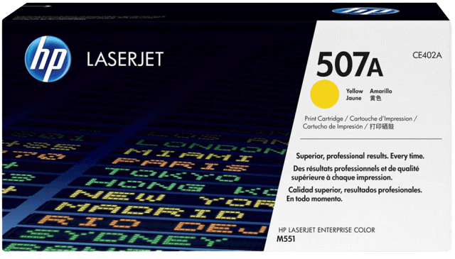 HP 507A gul original toner 6000 sidor (CE402A)