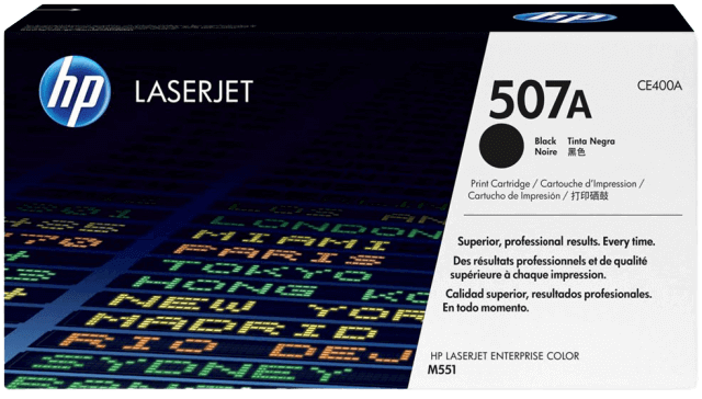 HP 507A svart original toner 5500 sidor (CE400A)