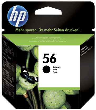 HP 56 XL svart original bläckpatron 24 ml. (C6656AE)
