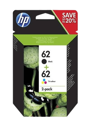 HP 62 CMYK original multipack 365 sidor (N9J71AE)