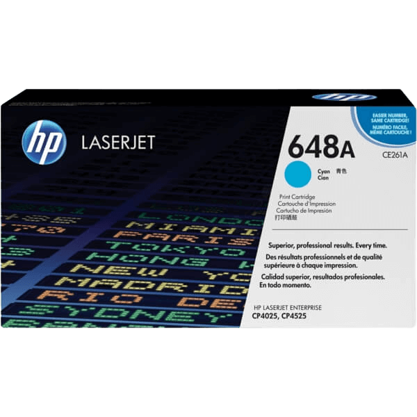 HP 648A cyan original toner 11000 sidor (CE261A)