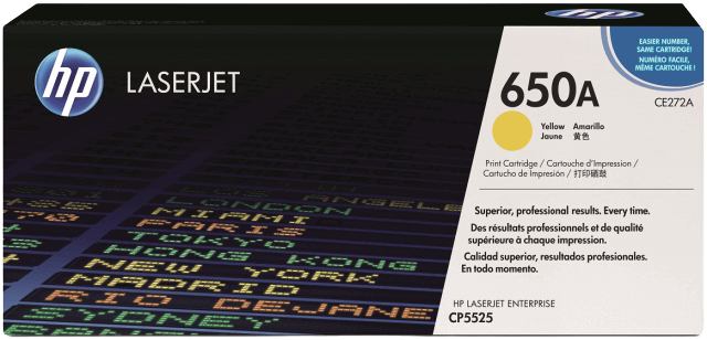 HP 650A gul original toner 15000 sidor (CE272A)