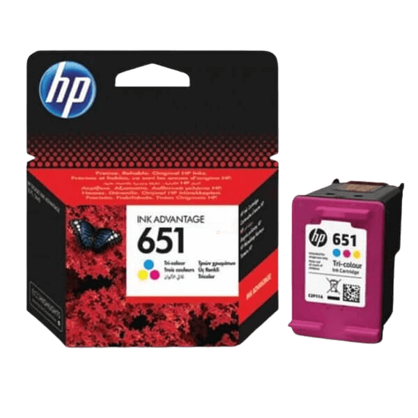 HP 651 CMY original bläckpatron 300 sidor (C2P11AE)