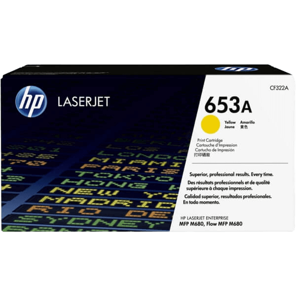 HP 653A gul original toner 16000 sidor (CF322A)