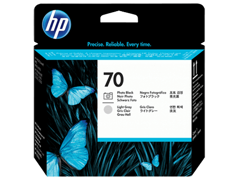 HP 70 foto svart tillbehör - original printhoved 130 ml. (C9407A)