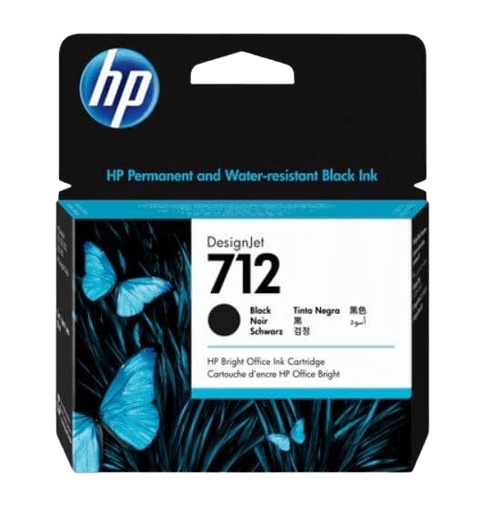 HP 712 XL svart original bläckpatron 80 ml. (3ED71A)